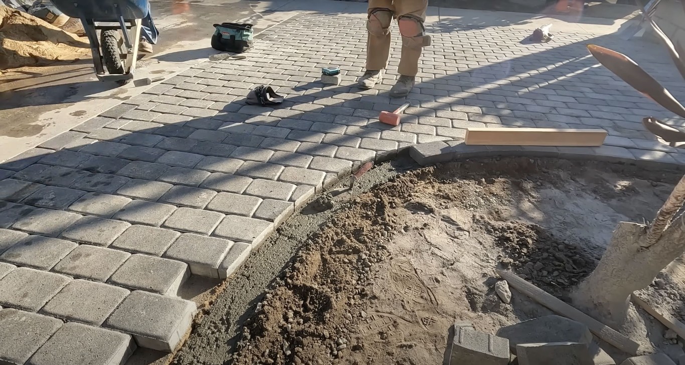 Stamped concrete installation process in Bowling Green, KY